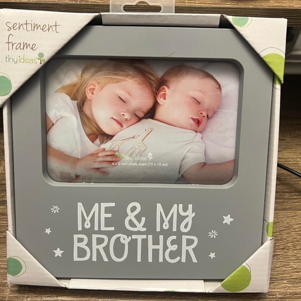 "Me & My Brother" sentiment frame NWT